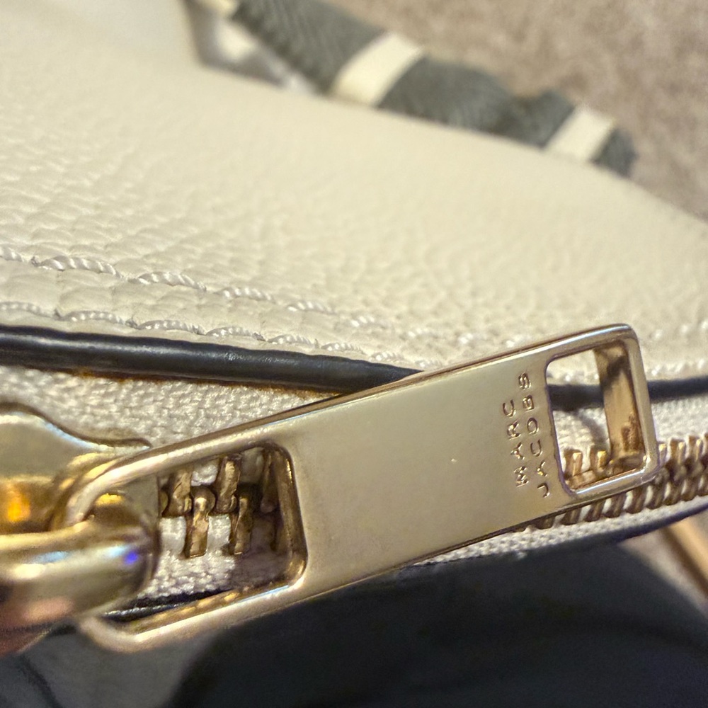 Marc Jacobs Shoulder Bag Purse Groove Leather Marshmallow - Picture 8 of 16